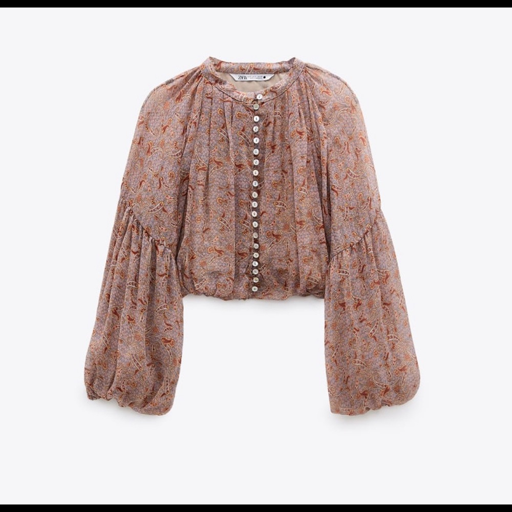 Zara cropped size small top NWT